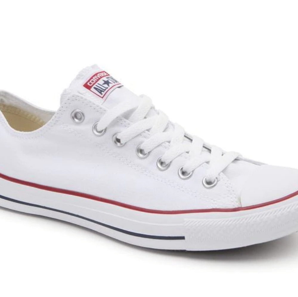White low top converse size 6.5